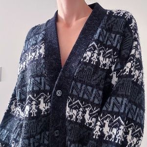 vintage alpaca cardigan 🦙